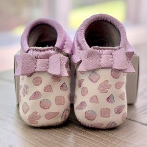 Collector’s Item: Freshly Picked Bowed Soft Soles, Watercolor Crystals with box!